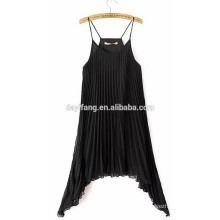 fashion newest crepe cocktail dresses sexy spaghetti strap dress